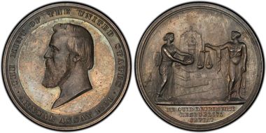 1881 AR Medal JK-AC-24a, Rutherford B. Hayes SP63