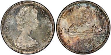 1966 S$1 Large Beads MS63+