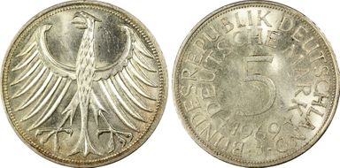 1969-J 5 Mk Regular Issue MS64