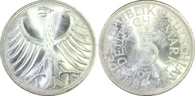 1970-F 5 Mk Regular Issue MS65