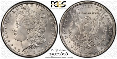 1896 $1 MS66+
