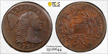 1795 1C Plain Edge VF35BN