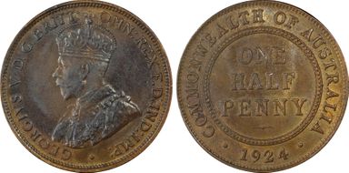 1924 1/2D MS63BN