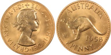 1958 Y. (p) 1D PR66RD