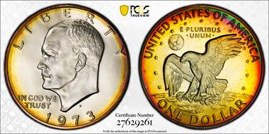 1973-S $1 Silver PR64DCAM