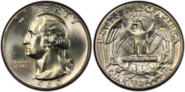 1960 25C MS66+