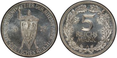 1925-A 5 Mk 1000 Years J-322 PR65CAM