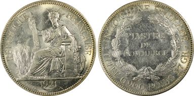 1921 Piastre Lec-296 AU58