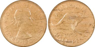 1953 A. (p) 1/2D MS63RB