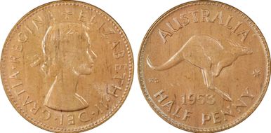 1953 A. (p) 1/2D MS63RB