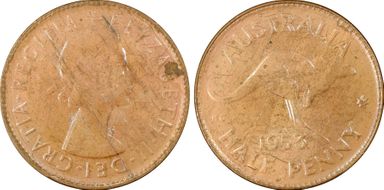 1953 A. (p) 1/2D MS63RB