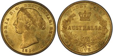 1864-SY Sov AU58