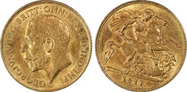 1911-P 1/2 Sov S-4008 MS62