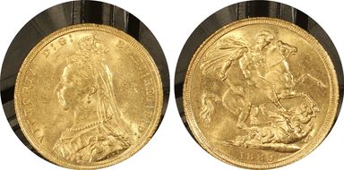 1889-S Sov S-3868B DISH S12 2nd Obverse MS61