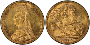 1890-M Sov S-3867B DISH M14 2nd Obverse MS62