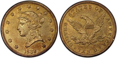 1839/8 $10 Type of 1838 XF45
