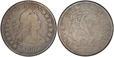 1796 50C 16 Stars F12