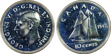 1947 10C Maple Leaf SP65