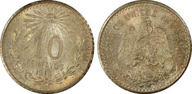 1910-M 10C KM-428  Ag MS66