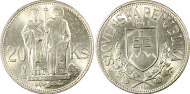 1941 20 Kor KM-7.1  Ag MS63