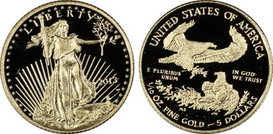 2013-W $5 Gold Eagle First Strike PR69DCAM