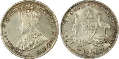 1924(m,sy) Florin MS62