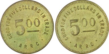 (1935-1936) $5 Alaska RRC Bingle MS63