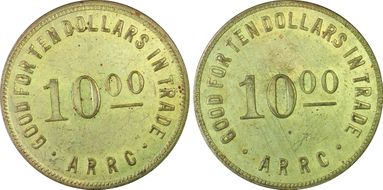 (1935-1936) $10 Alaska RRC Bingle MS64