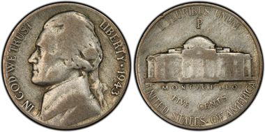 1943-P 5C DDO, FS-106 VG8