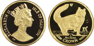 1991 1/25 Cr Norwegian Cat PR69DCAM