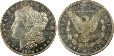 1896 $1 MS63DMPL