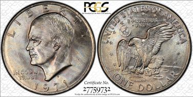 1971-D $1 MS65