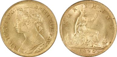 1890 1/4D S-3958 MS65+ RD