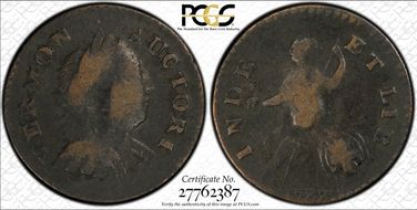1788 VT 1/2P Bust Right F15BN