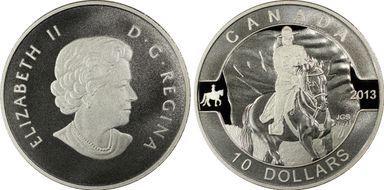 2013 $10 RCMP Matte PR69DCAM