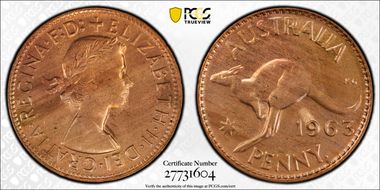 1963 Y. (p) 1D MS65RB