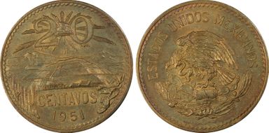 1951-Mo 20C KM-439 MS65BN