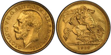 1912-S 1/2 Sov S-4009 MS63+