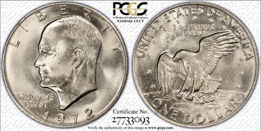 1972 $1 Type 3 MS65