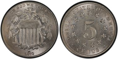 1873 5C Open 3 MS66