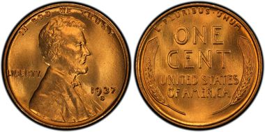 1937-S 1C MS67+ RD