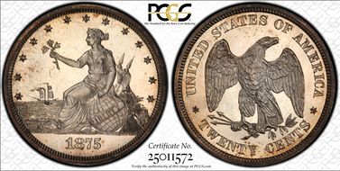 1875 20C J-1399 PR64CAM