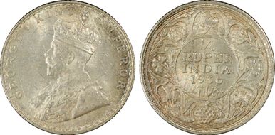 1936(B) 1/4 Rup SW-8.174 No Test Marks MS64