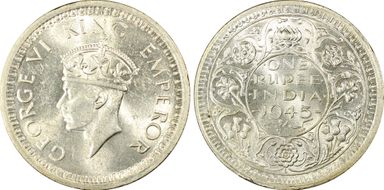 1945-L Rupee SW-9.34 Small 5 MS62
