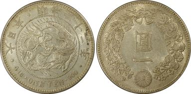 (1889) M22 1 Yen JNDA 01-10A AU58