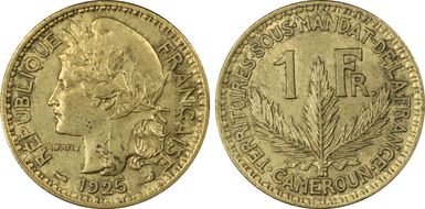 1925 1 Fr Lec-7 AU58