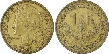 1926 1 Fr Lec-8 AU58