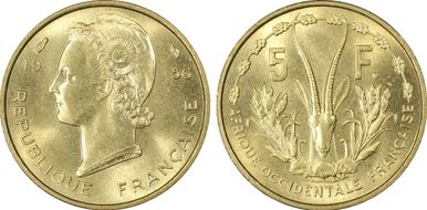 1956 5 Fr Lec-14 MS65