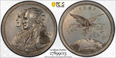 (1783) Silver U.S. Mint Medal J-CM-5 John Reich SP63