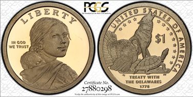 2013-S $1 Native American First Strike PR69DCAM